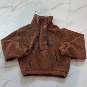 Cozy Sherpa Pullover Jacket